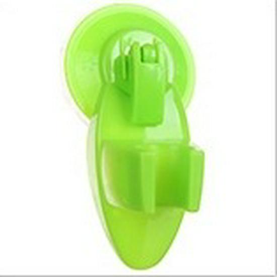 Adjustable Suction Cup Shower Head Holder - Punch-Free Plastic Wall Mount Bracket