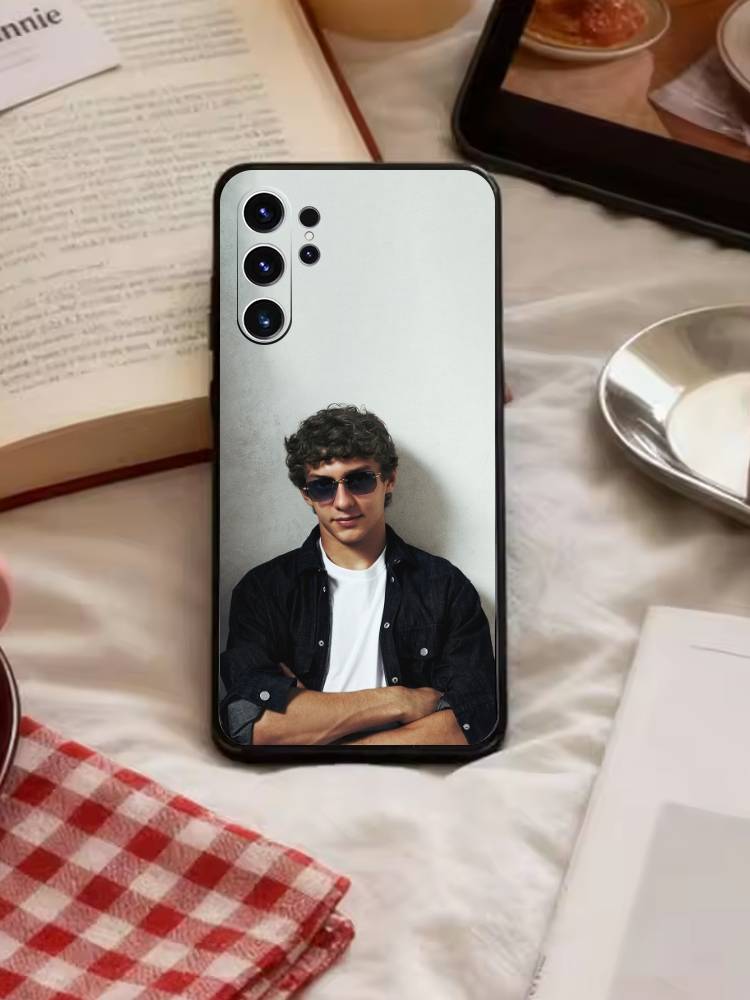 Coque de téléphone L-Kimi Cool A-Antonelli pour Samsung S26, S25, S24, S23, S22, S21, S20, Plus, Fe, Lite, Autres Couverture Noire