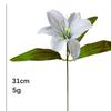 Lily and Baby's Breath Artificial Bouquet - Decorative Faux Flowers Arrangement