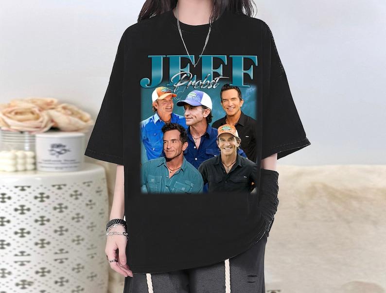 Jeff Probst Character Tshirt Jeff Probst Shirt Tees Jeff Probst Unisex College Shirt Adult Tshirt Famous Tshirt