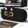 Animal Themed Pencil Pouches Large Capacity Canvas Pencil Case with Portable Lanyard For Kid Adult School Office Travel