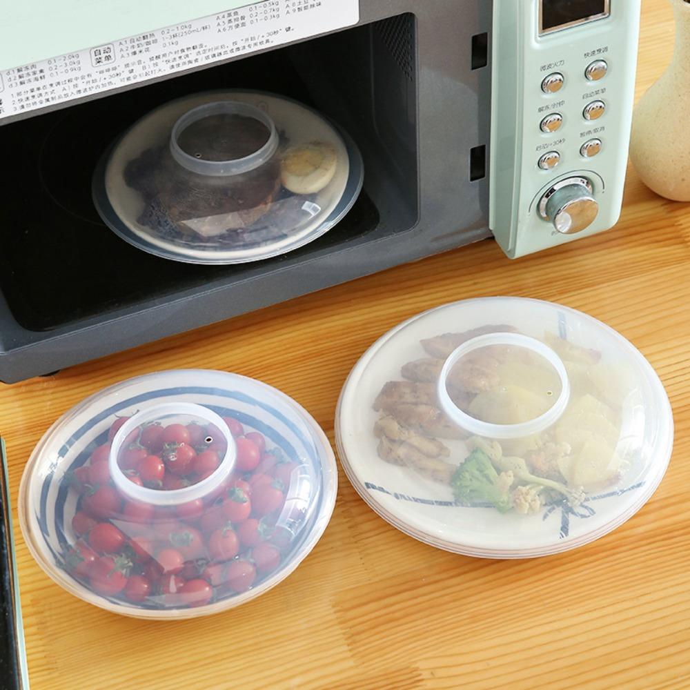 Transparente Mikrowellen-Lebensmittelabdeckung Anti-Spritzschüsselabdeckung Pfannendeckel Spritzschutzabdeckung Zuhause