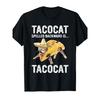 Dieses Tacocat Rückwärts gelesen Lustiges Rundhals-T-Shirt für Taco-Liebhaber und Katzen-Enthusiasten Reines Baumwoll-Paar Streetwear Top