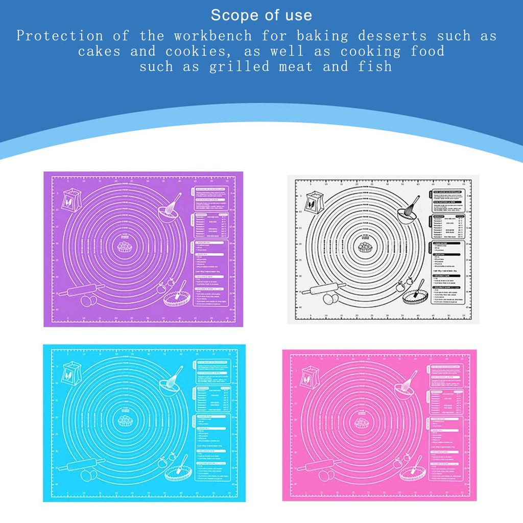 Silikonová podložka na pečení Silikonová podložka na těsto Protiskluzová tepelně odolná kuchyňská podložka Silikonová textura na vaření a pečení