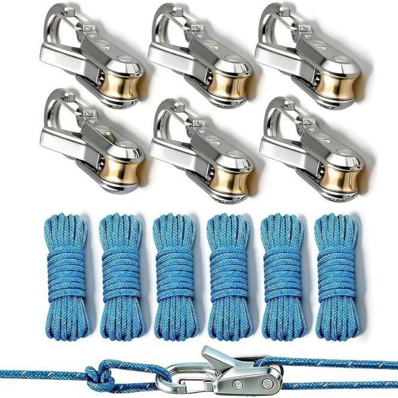 Seilspannwerkzeug Spannvorrichtung Robuster Einziehbarer Spanngurt Seilspanner Für Campingplane Hängematte Bootfahren Outdoor-Ausrüstung