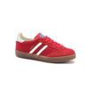 Leather retro color matching German training shoes women's 2025 new Korean version lace-up flat-bottomed casual sports board shoes Forrest Gump shoe