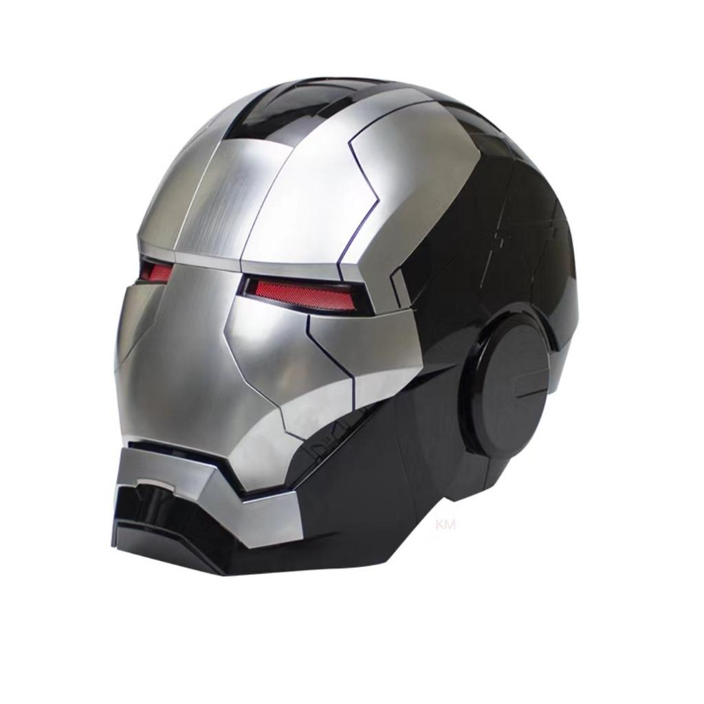 New Iron Man Helmet Black Gold Black Silver Electric Helmet Voice Controlled Voice Machine Helmet Movable Mask Trendy Collection