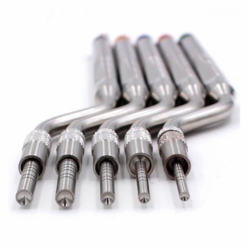 5 Pcs Dental Implant Osteotome Instrument Maxillary Sinus Elevator Tool Concave Tips Sinus Lifting Device Implant Bone Extruder