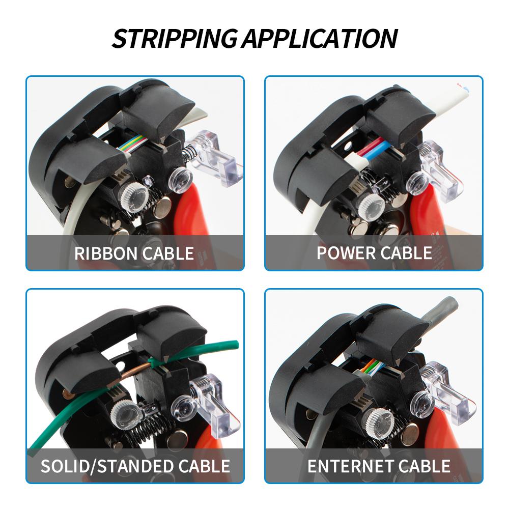 Professional Electrician Wire Pliers Cable Wire Stripper Cutter Crimper Automatic Crimping Stripping Tool