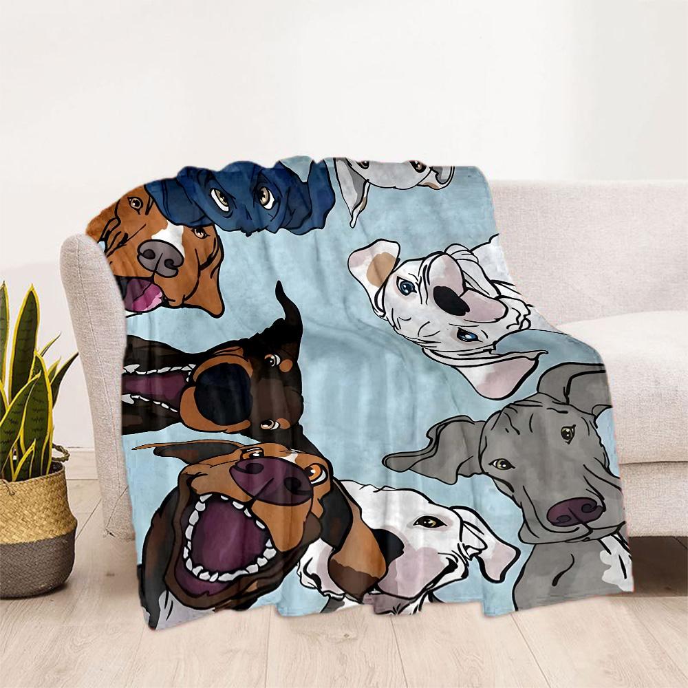 Chihuahua Photo Collage Flannel Blanket,Lightweight,Office Blanket,Sofa Blanket,Comfortable Blanket