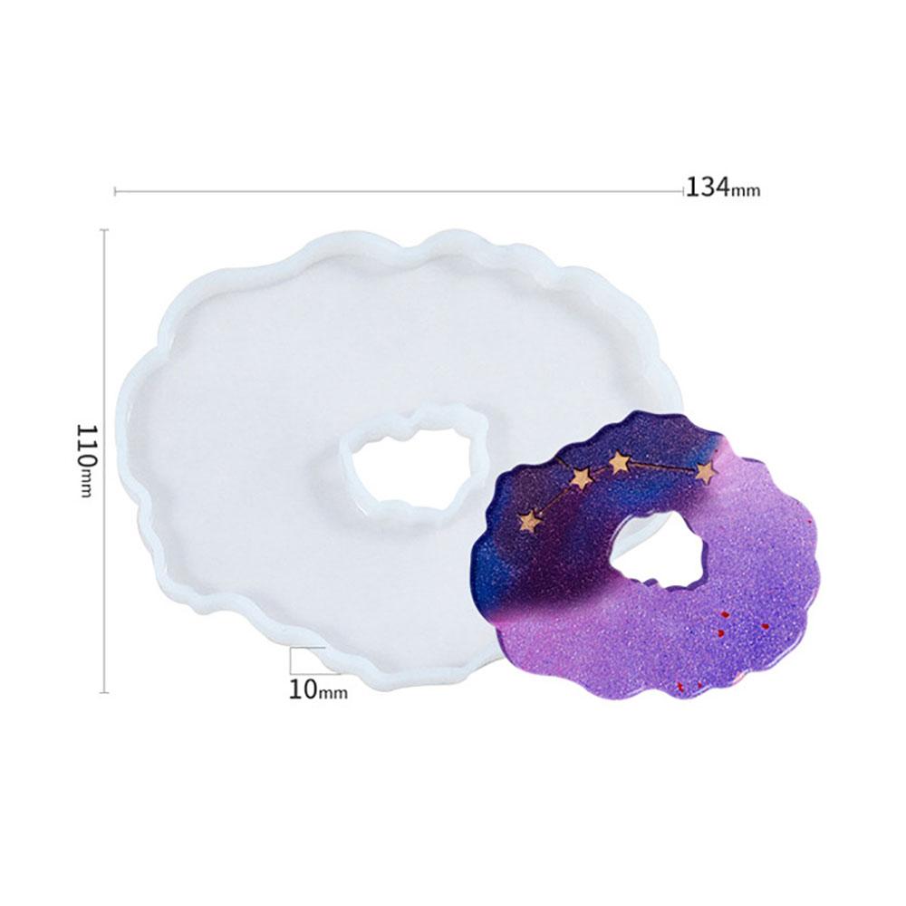Silicone World DIY Coaster Resin Epoxy Mold Tea Coaster lrregular shape Resin Molds Silicone Wine Glass Coasters Epoxy Mould