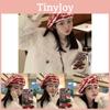 Beret Trendy Knitted For Women Fashionable Geometric Design Hat Winter