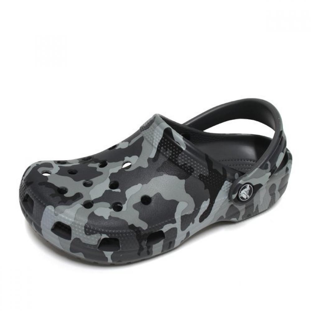 

Crocs Classic Clog Slippers Camo Black 206454 0ie 2064540IE:240mm(M5/W7)