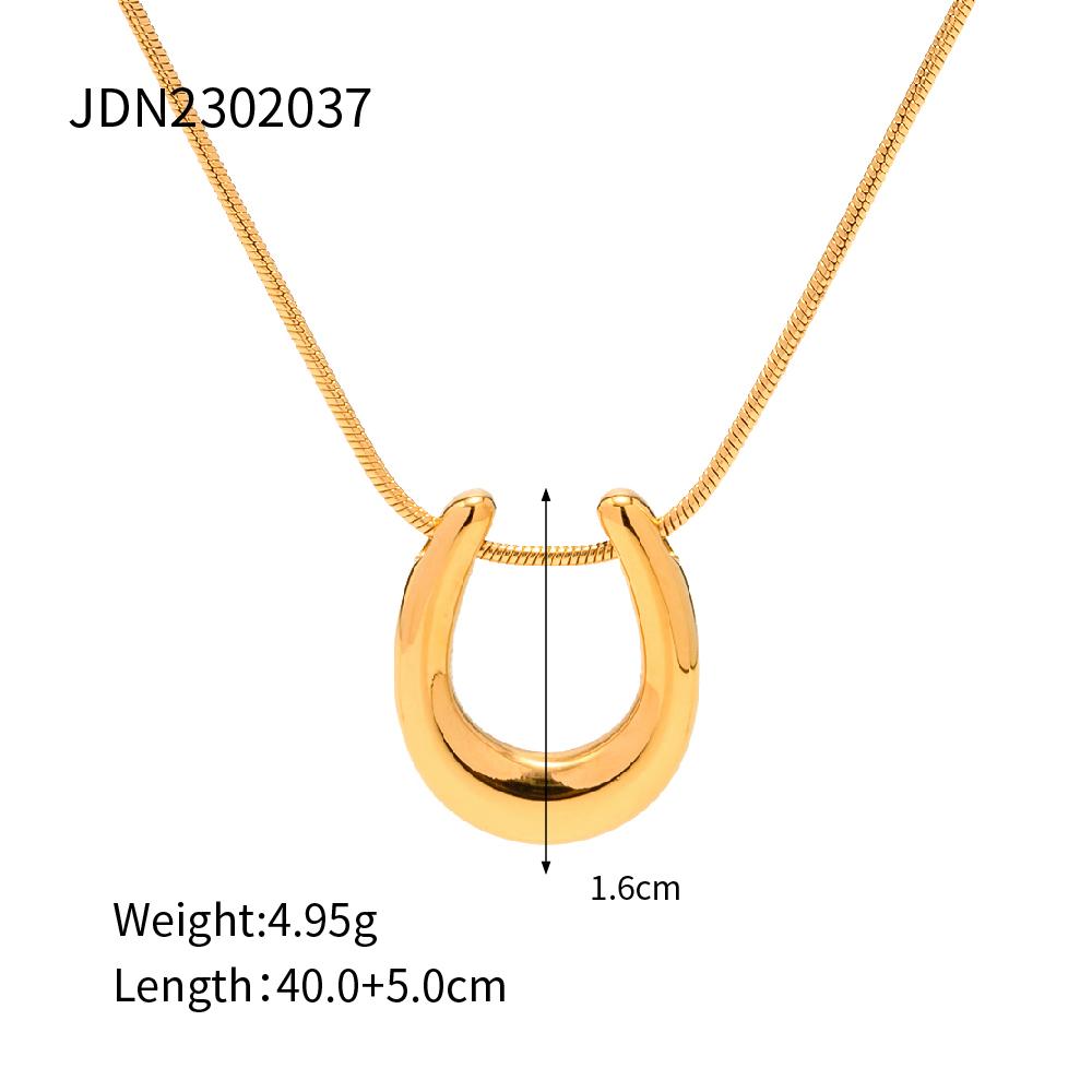 

Youthway Gold Plated Waterproof Metal Texture Stainless Steel Necklace Delicate Fashion Chic Jewelry For Women
