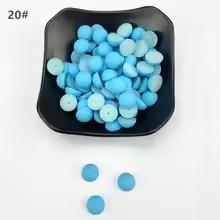 6-12mm Semi Circular Acrylic Flatback Plastic Beads Matte Multi-color Customizable Color Clothing Accessories Beads