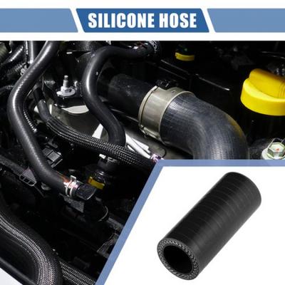 1pc 22mm 087" ID 76mm 299" Length 0 Degree Black Car Silicone Hose Universal