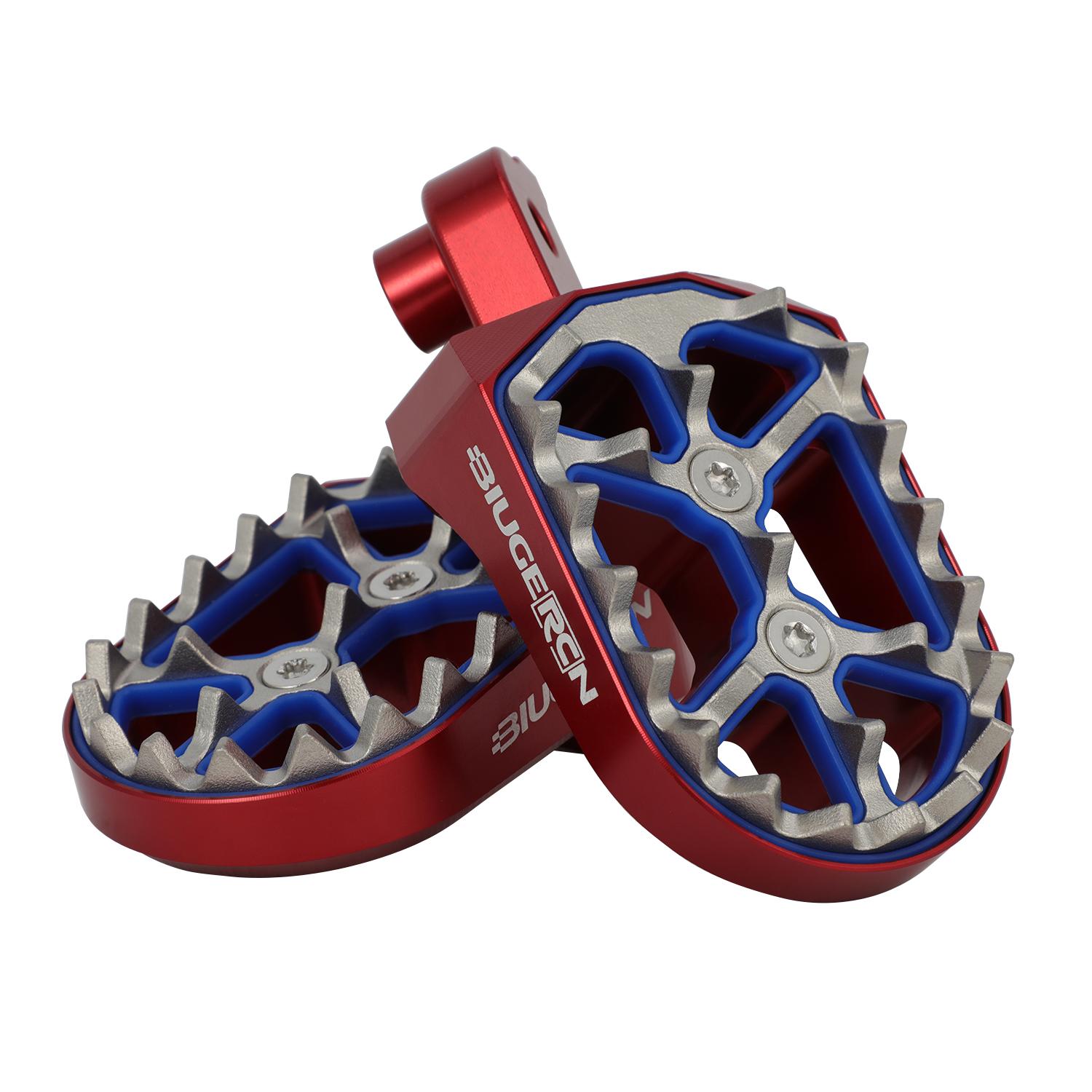 

Motorcycles CNC Foot Pegs Footpegs Footrests Double Layered Pedals For CRF110F 50F 70F 80F 100R 70R 80R WR200 250 Dirt Bike красный