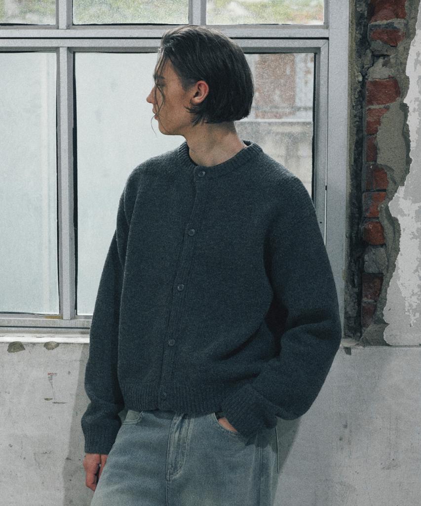 Glw Solid Hazzi Knit Cardigan Charcoal
