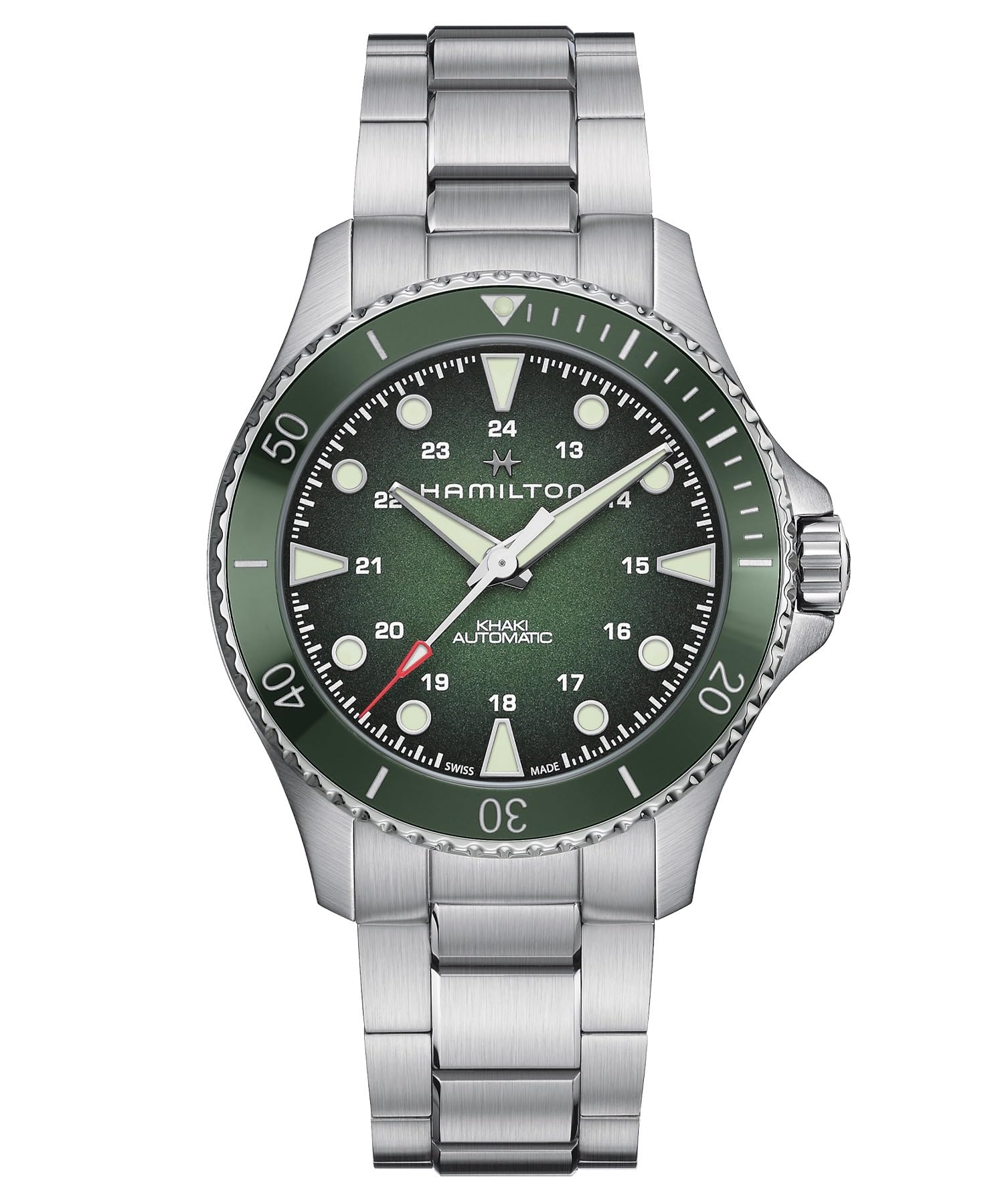 

HAMILTON Watch Genuine Warranty Khaki Navy Scuba Mechanical Automatic Winding H82525160 Gent Imported [Hamilton] [Regular Product]