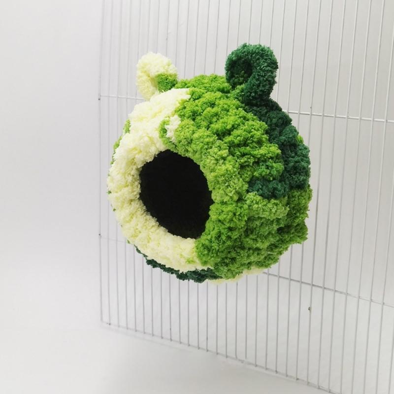 Birds Nest Parrots Plush Nest Hanging Tree House for Small Birds Pet Portable Bird Screw Fixed Nest Perch Bed Bird Toy