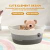 Woven Storage Basket Soft Cotton Rope Baby Diaper Organizer Box with Handle Portable Foldable Toy Storage Bin Laundry Basket