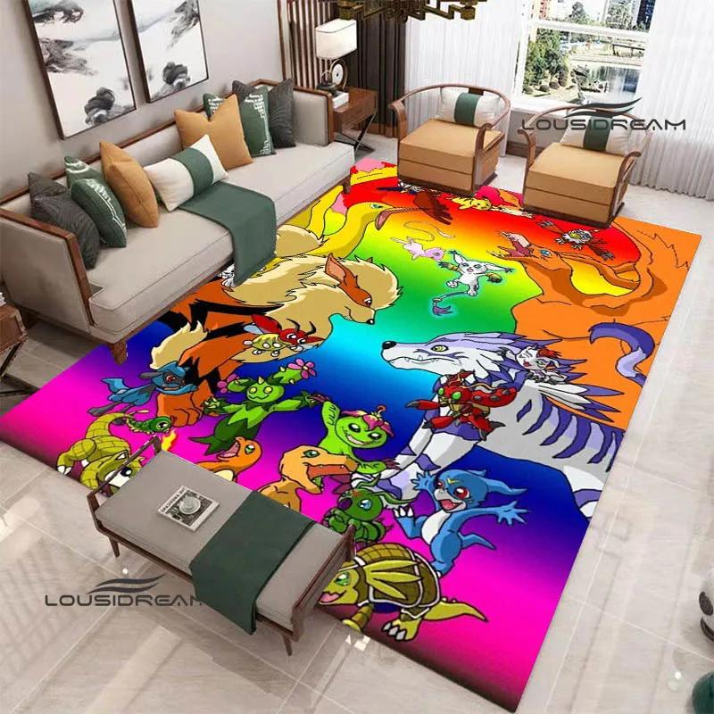 3D Digimon Cartoon Printed Carpet Non-slip Carpet Yoga Mat Carpets for Living Room Area Rug Home Bedroom Decor Birthday Gift