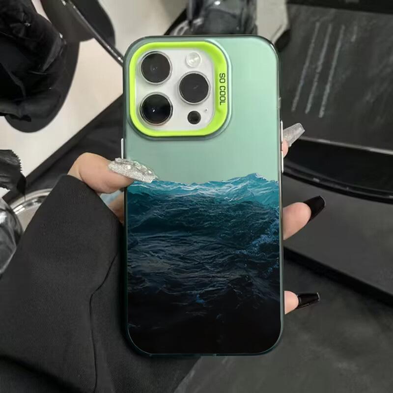 Pouzdro na telefon Pro iPhone 16E Pouzdra Pro iPhone 16 14 13 11 12 Pro Max 7 8 16 Plus XR XS X SE2 Barevný kryt s potiskem horského výhledu