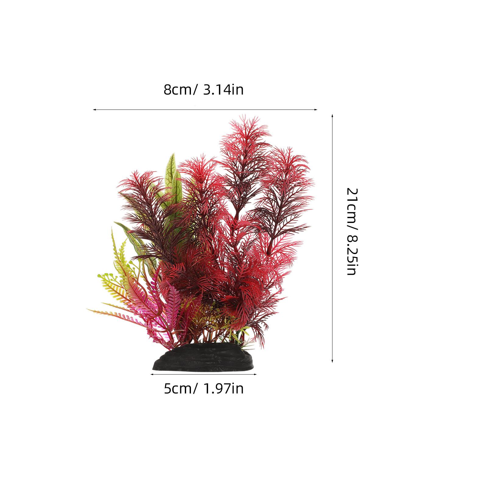Artificial Water Plants Fish Tank Aquatic Decoration Realistic Plastic Aquarium Plants Freshwater Aquarium Decor