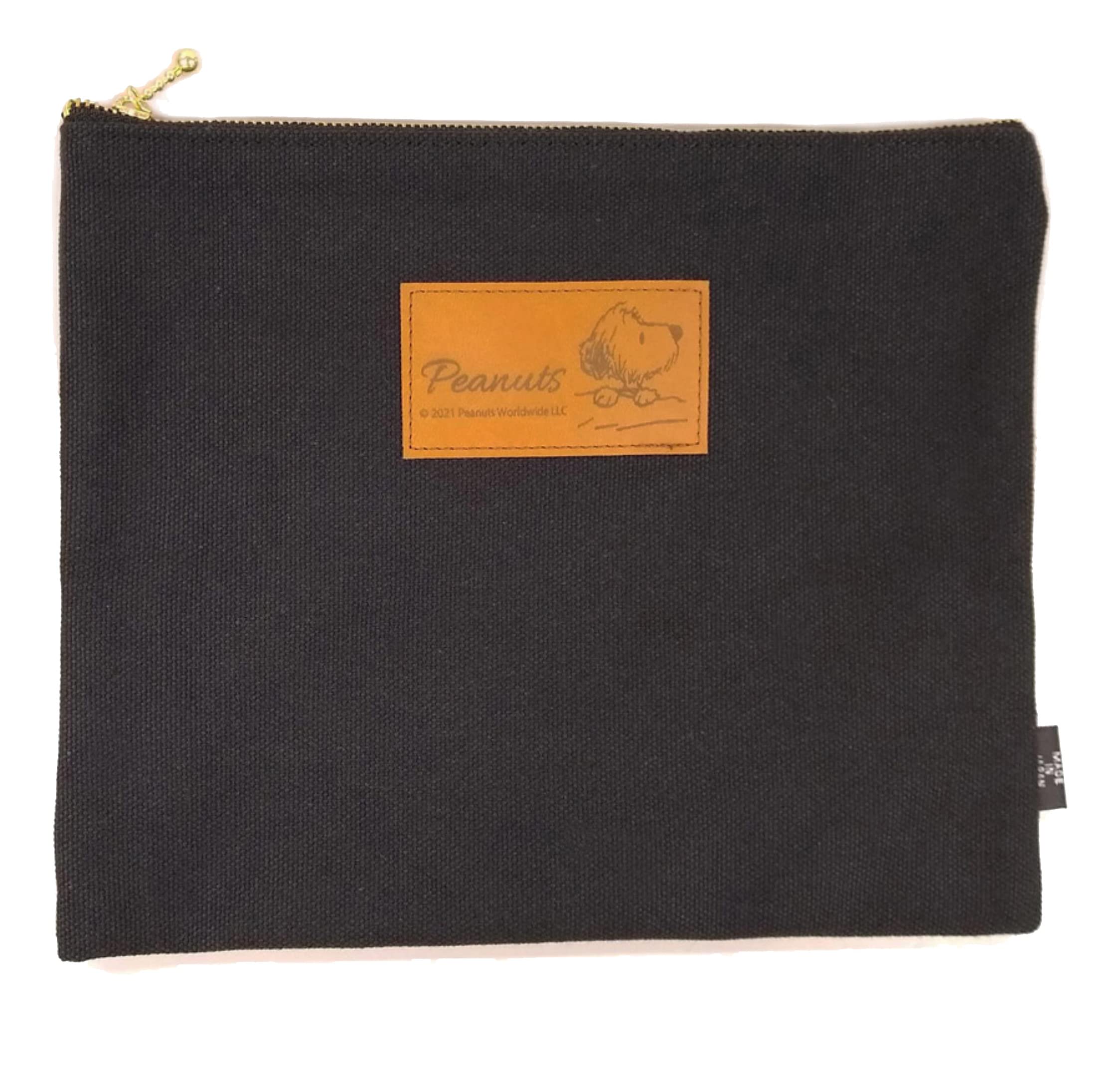 

Snoopy Плоский Маленький Предмет Держит Лекарства Сделано в Andy Плоский Чехол Чехол, Кейс, A5, Документы, Книга, Сберкнижка, На молнии, Холст, Стильный, Черный, Хлопок,