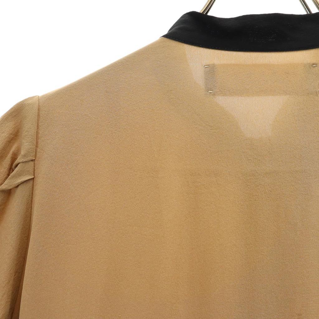 MARNI Portuguese Silk Short sleeve blouse 38 Brown pullover Women Used
