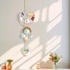 Tree of Life Faux Crystal Suncatcher, Colorful Prism Drop Pendant, Window Hanging Rainbow Maker Ornament for Indoor Outdoor Decor