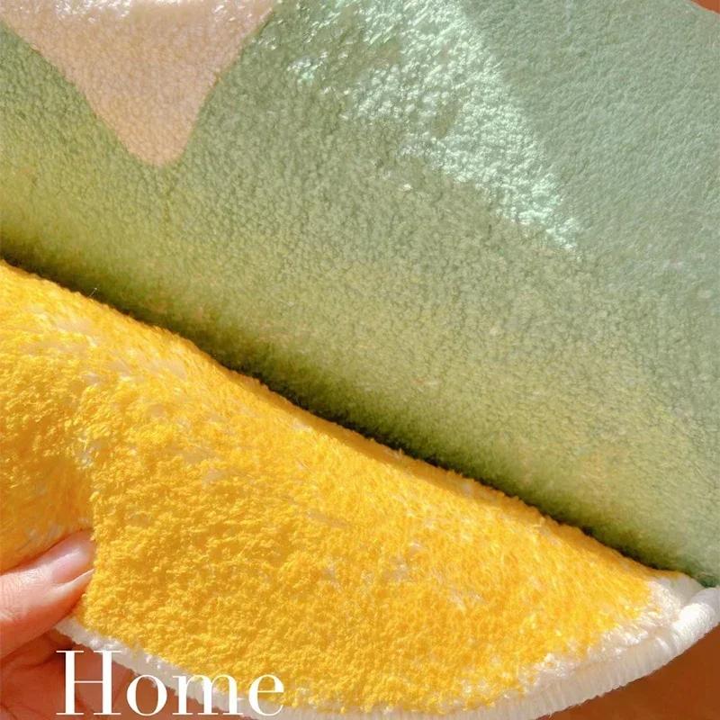 Living Room Carpet Irregular Shape Floor Mats Bedroom Bedside Mat Decoration Home Fluffy Plush Thickened Soft Shaggy Area Rug