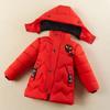 Boys Winter Thickened Warm Coat Middle and Large Children Hooded Zipper Jacket