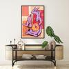 Abstracto Feminista Sexy Mujer Cuerpo Bebiendo Vino Arte Pintura Lienzo Pared Imágenes Femenino Póster e Impresión para Dormitorio Decoración Hogar