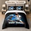 Custom Name Michael Jackson 3Pcs Duvet Cover Set Personalized Text Bedding Pillowcases Bedroom