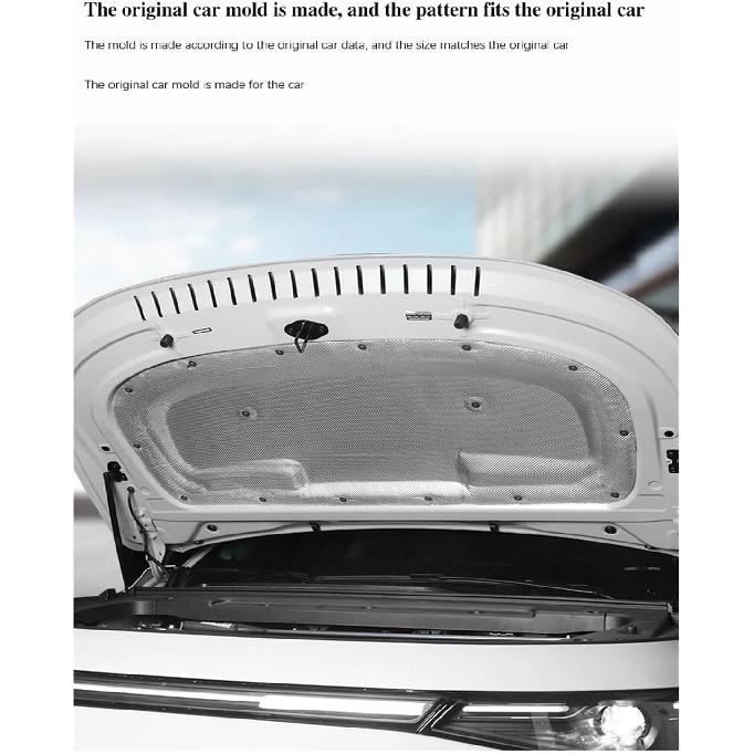Car Engine Hood Sound Pads Compatible With Toyota Corolla E210 2019~2024 Car Front Heat Insulation Cotton Covers Fireproof Auto