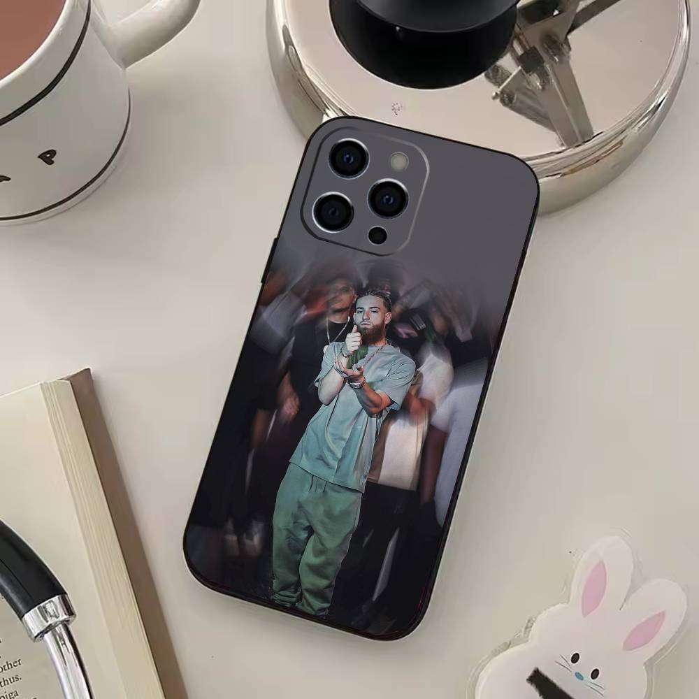 Rapper H-Hades 66 Phone Case For IPhone 17,16,15,14,13,12,11,Plus,Pro,Max,Plus,XS,soft Case Black Silicone