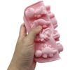 12 Cavity Cute Dinosaur Silicone Molds 3D Dinosaur Themed Baking Mould Tray for Easter Chocolate Cake Dessert DIY Baking Tool