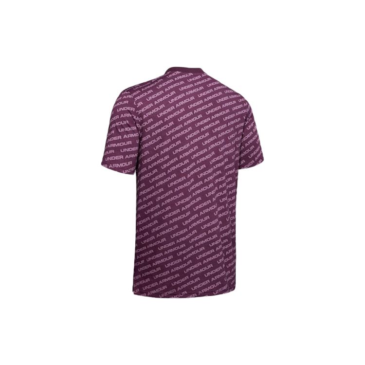 Under Armour Round Neck Regular Loose Straight T-Shirt Men Tops Dynamic-Purple 1345563-520