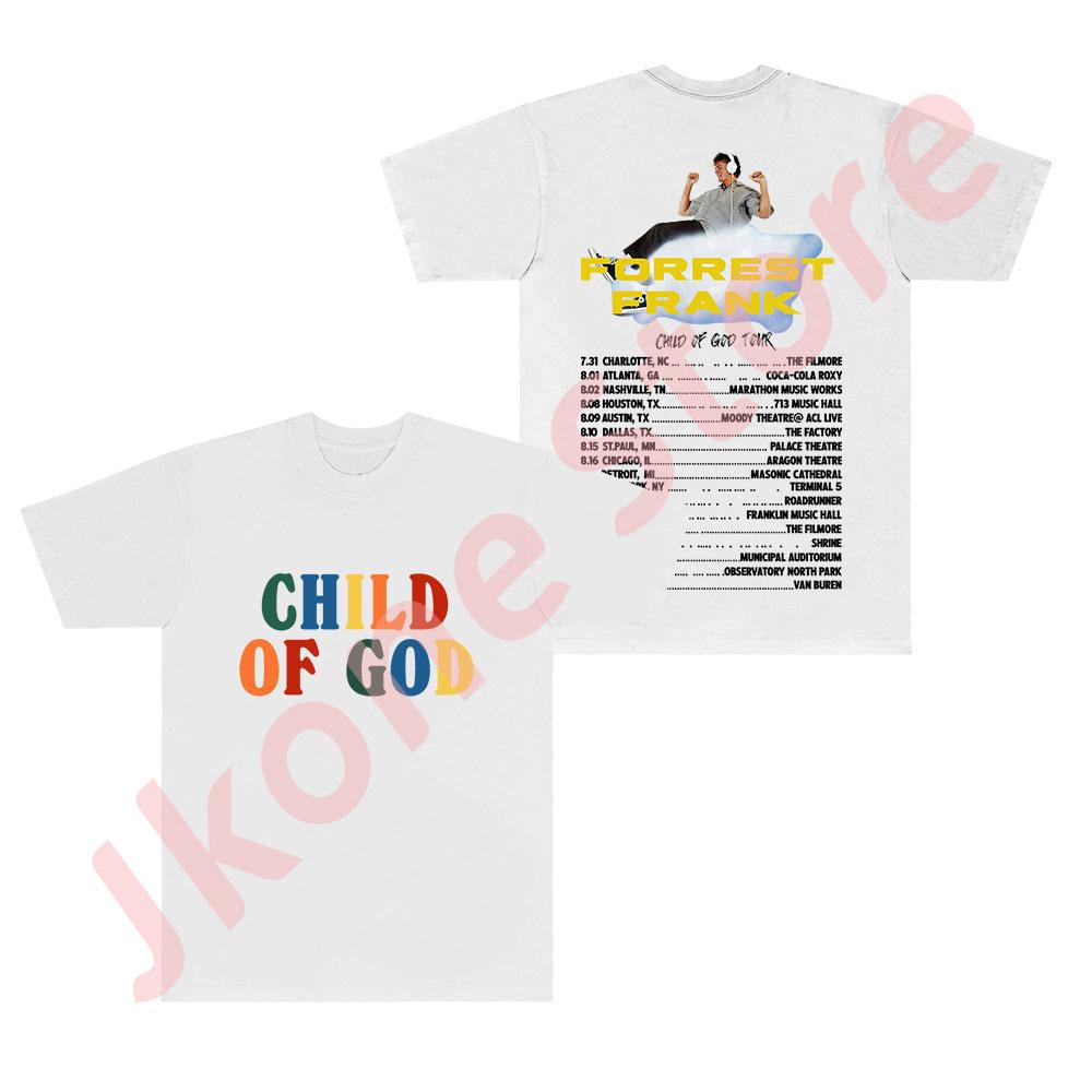 Forrest Frank 2024 Child of God Tour Merch TShirts New Logo Tee Summer Women Unisex Fashion Casual Short Sleeve S