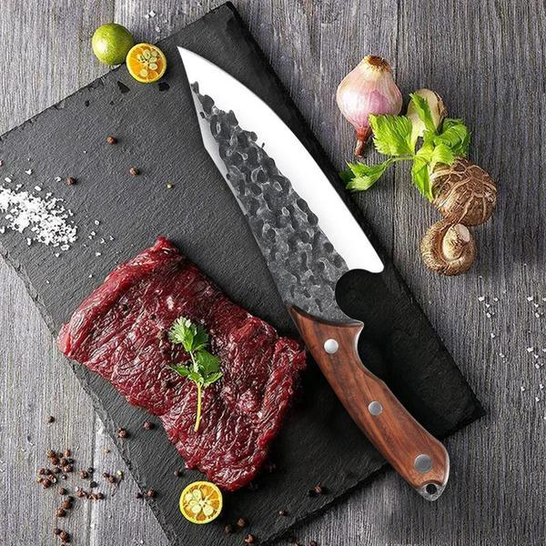 7 Inch Stainless Steel Hand-forged Boning Knife Skinning Knife Butcher Knife Kitchen Knife