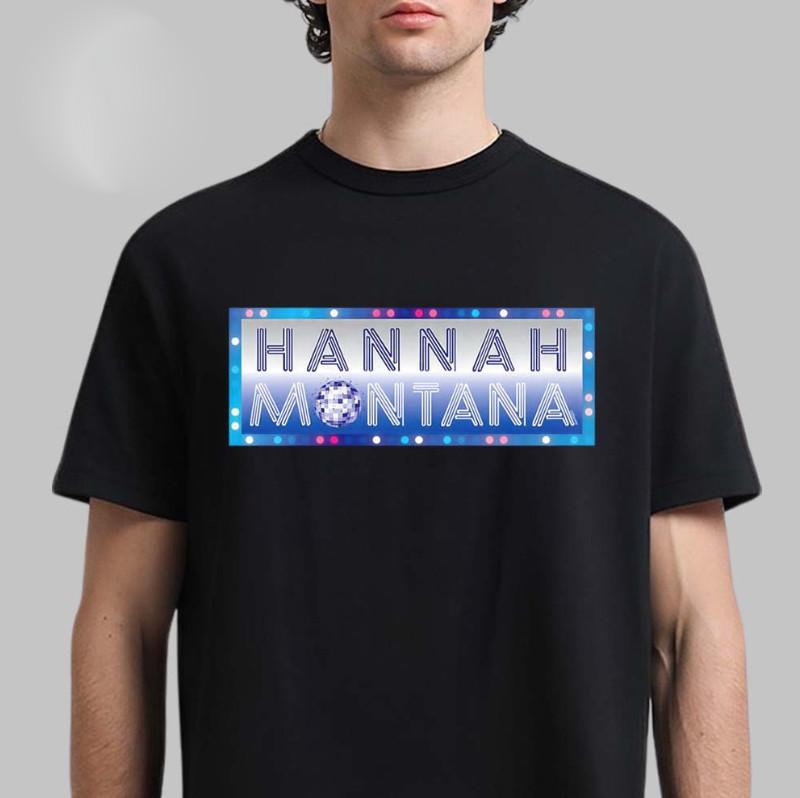 Hannah Montana 20 Years Anniversary Disco Lights Billboard Logo Unisex T-Shirt XXXXL