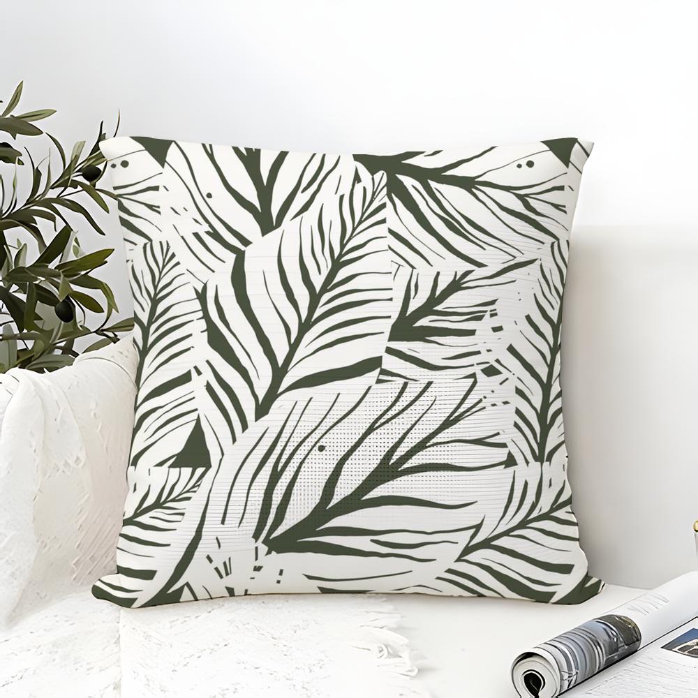 

Minimal Artistic Leaf Texture Pillow Case linen pillow case sofa home decor cushion cover cushion cove 30X30cm