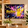 Pikachu Custom Name Diamond Painting Personalized 5D Full Drill DIY Diamond Art Home Decor