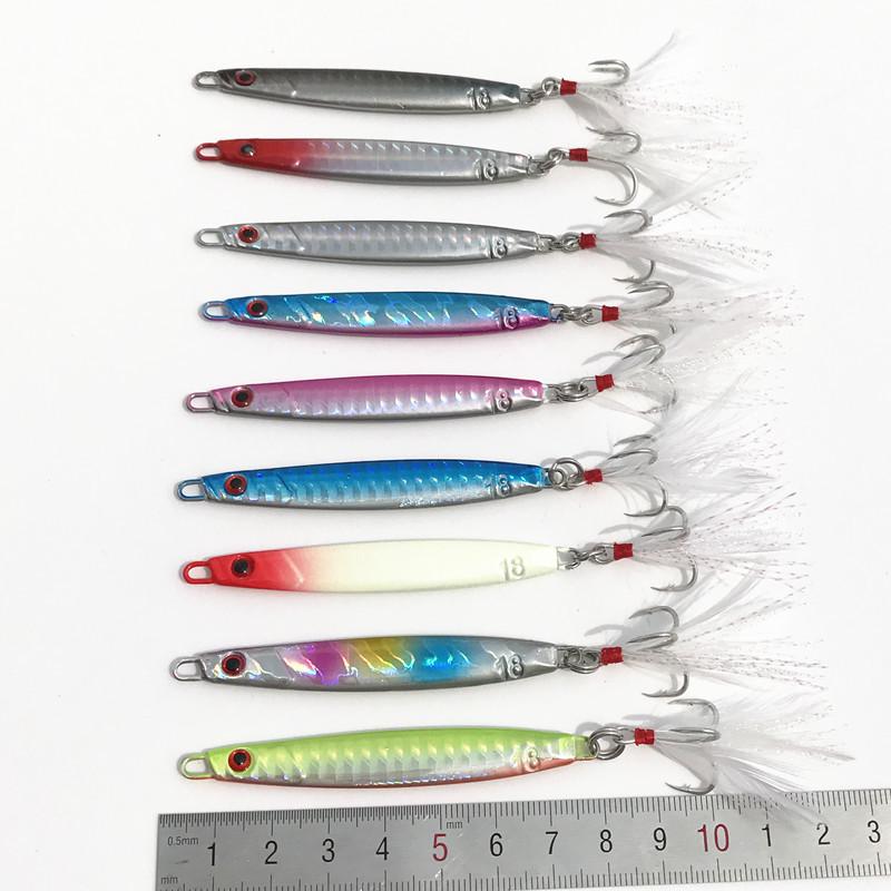 Shore Casting Bionic Fish Lure 18g/21g - Small Iron Plate Lead Tackle