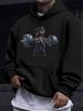 American And European Style Unisex Autumn And Winter Print Hooded Sweatshirt Long-Sleeved Sweatshirt, Miami Coconut Tree Gradient Print Hooded Sweatsh