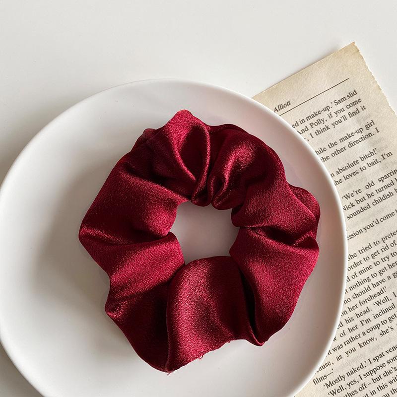 Plush Pig Intestine Hair Tie – Milk Coffee Color: 2025 Christmas Autumn Winter Series Hair Accessories