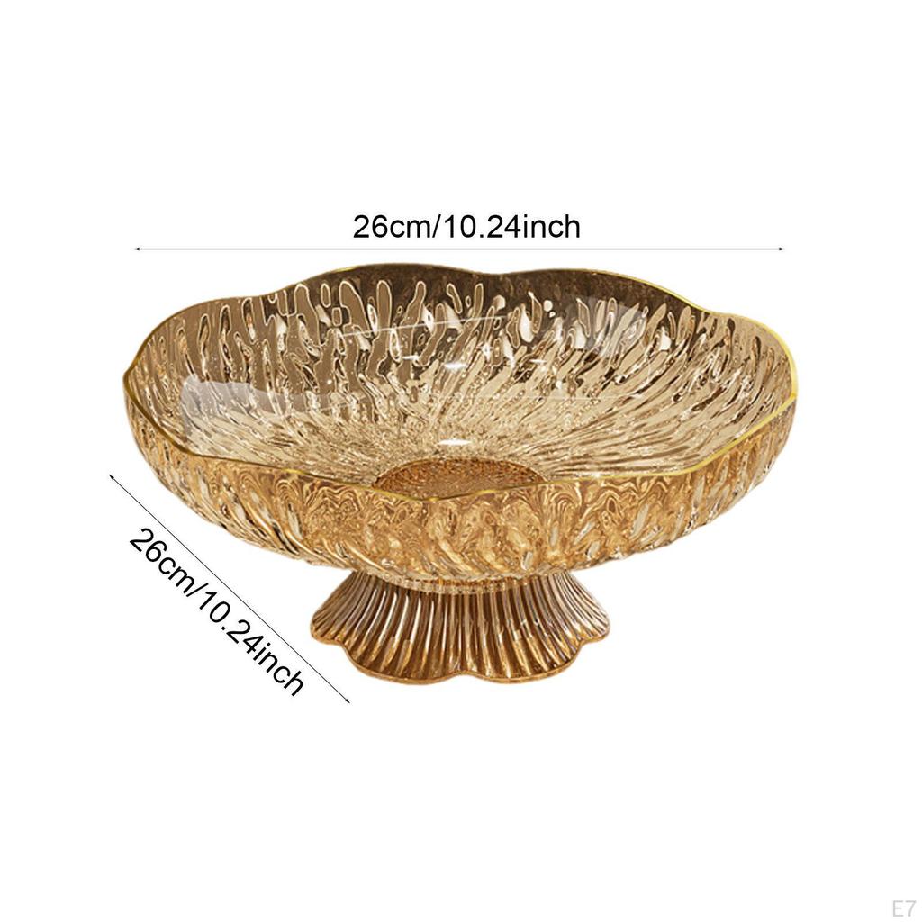Decorative Pedestal Bowl Decor Stylish Fruit Basket Display Stand for Household Wedding Table