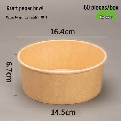 Einweg-Kraftpapier-Lebensmittelbehälter