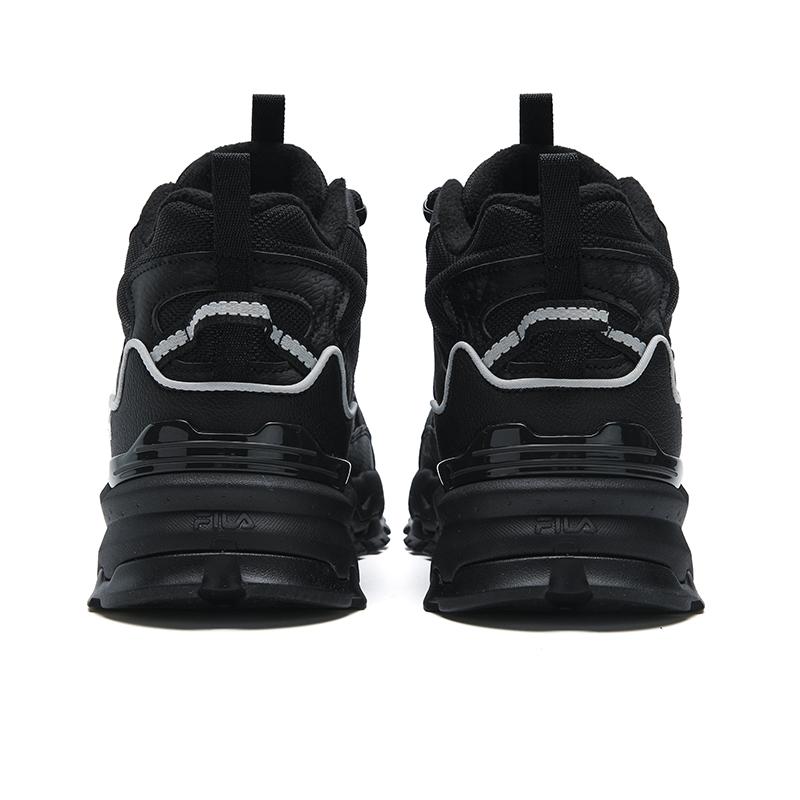 New FILA Vintage Collection Cushioning Abrasion Resistant Lightweight Thermal Mid Top Casual Shoes Men's Black F12M542121FBF